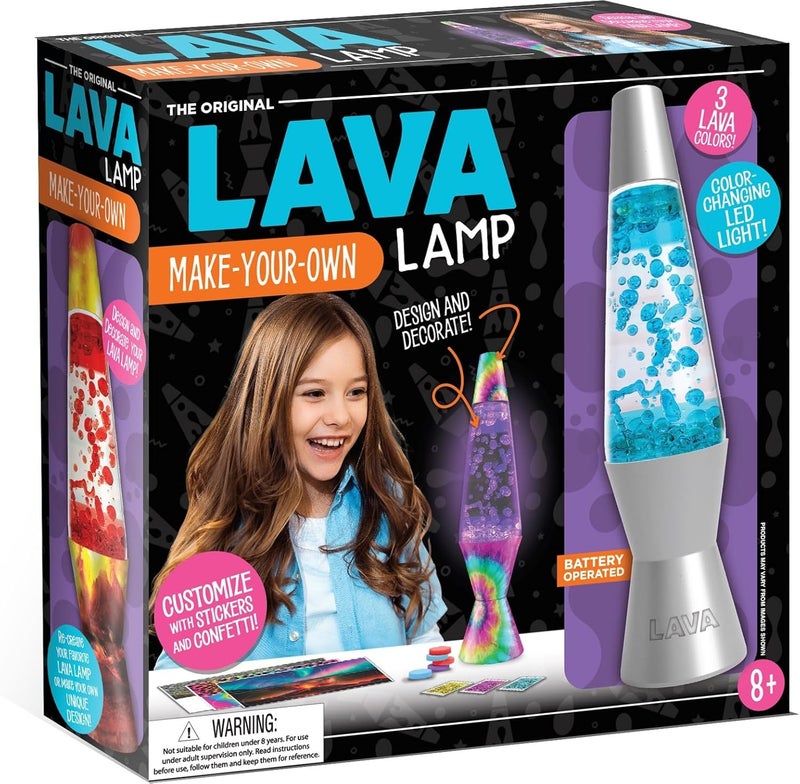 Schylling Lava® Lamp - Make Your Own Lava Lamp Custom Color Craft Kit - Image 1